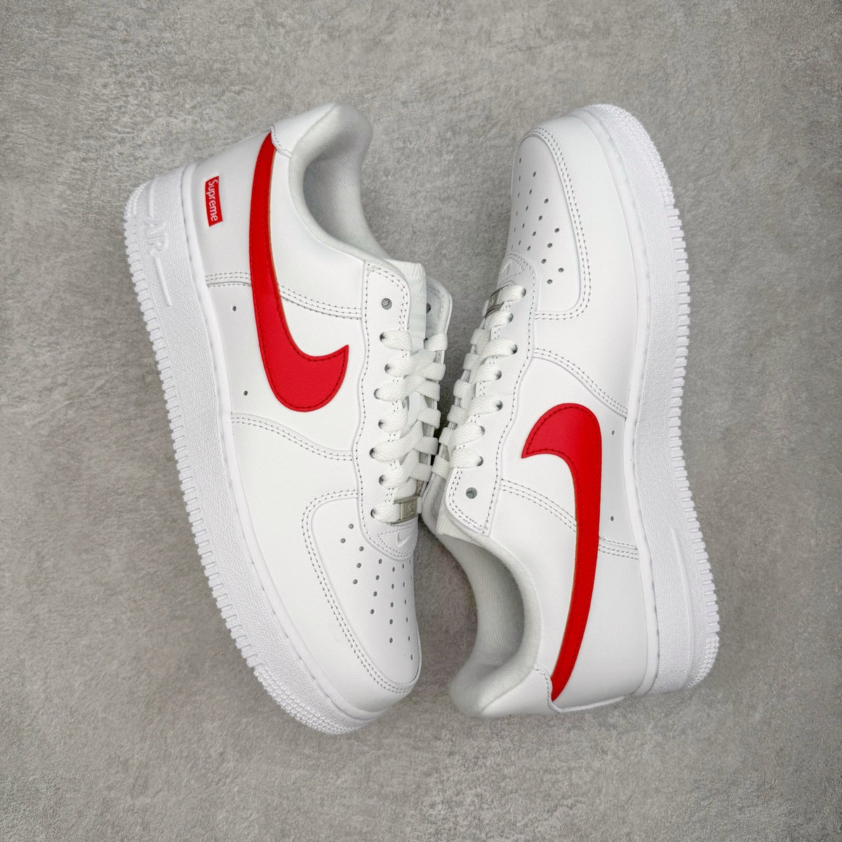 SUPREME x NIKE AIR FORCE 1 LOW BOX LOGO SPEED RED SHANGHAI EXCLUSIVE - par