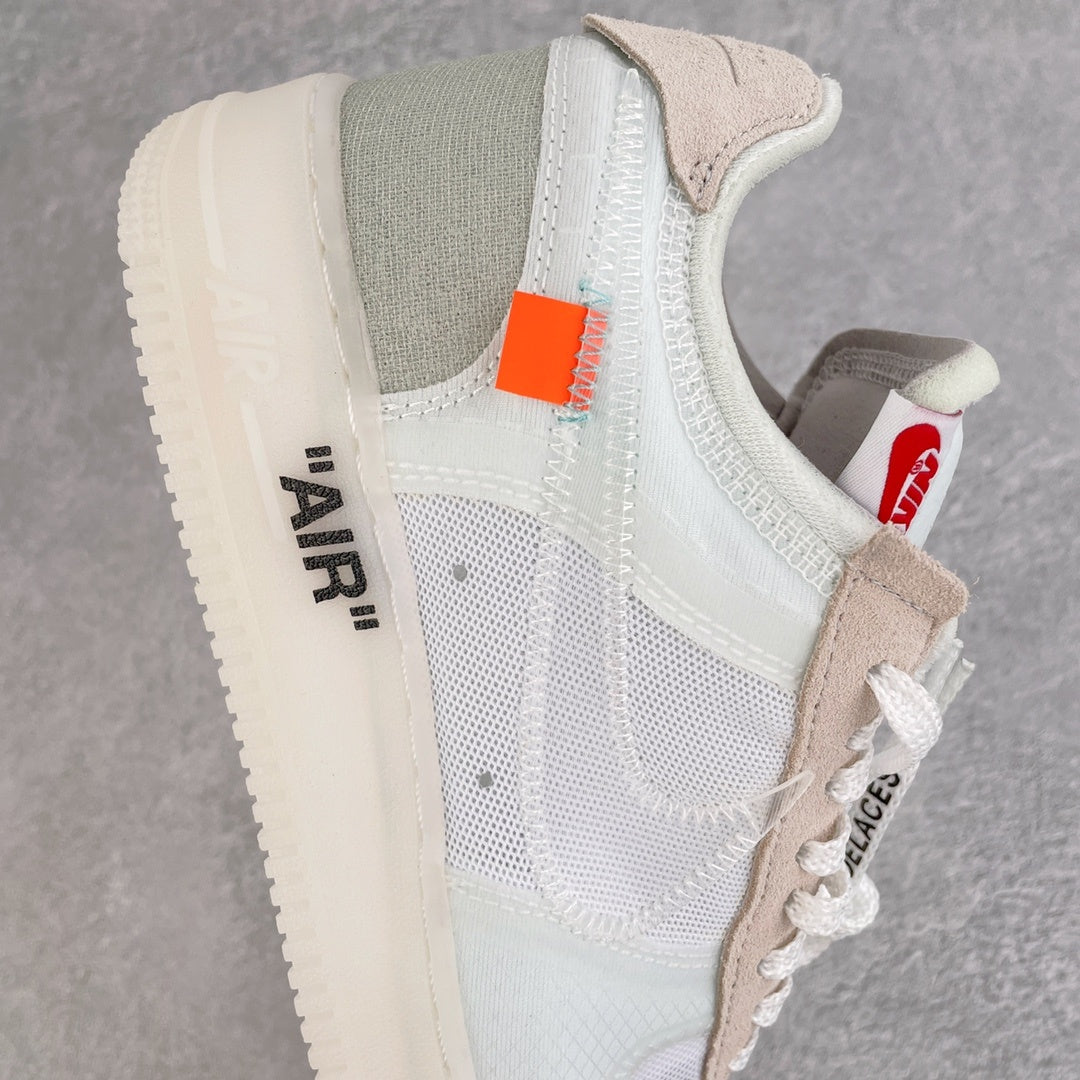 NIKE AIR FORCE 1 LOW x OFF WHITE THE TEN - lateral oposta