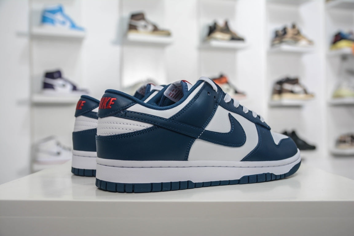 NIKE DUNK LOW VALERIAN BLUE - traseira em angulo