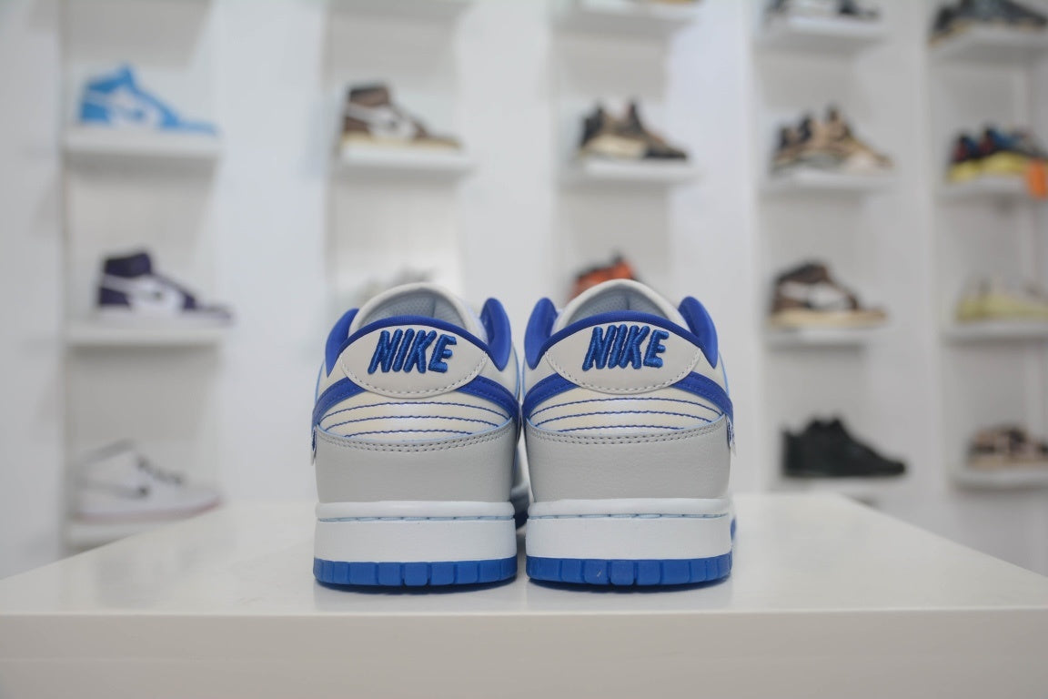 NIKE DUNK LOW WORLDWIDE PACK WHITE GAME ROYAL - traseira