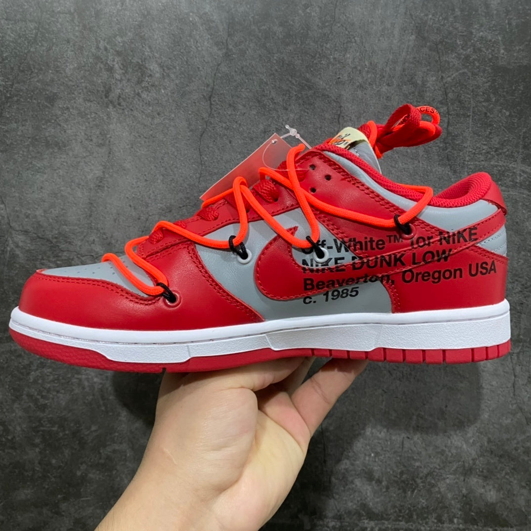 NIKE DUNK LOW x OFF WHITE 'UNIVERSITY RED'