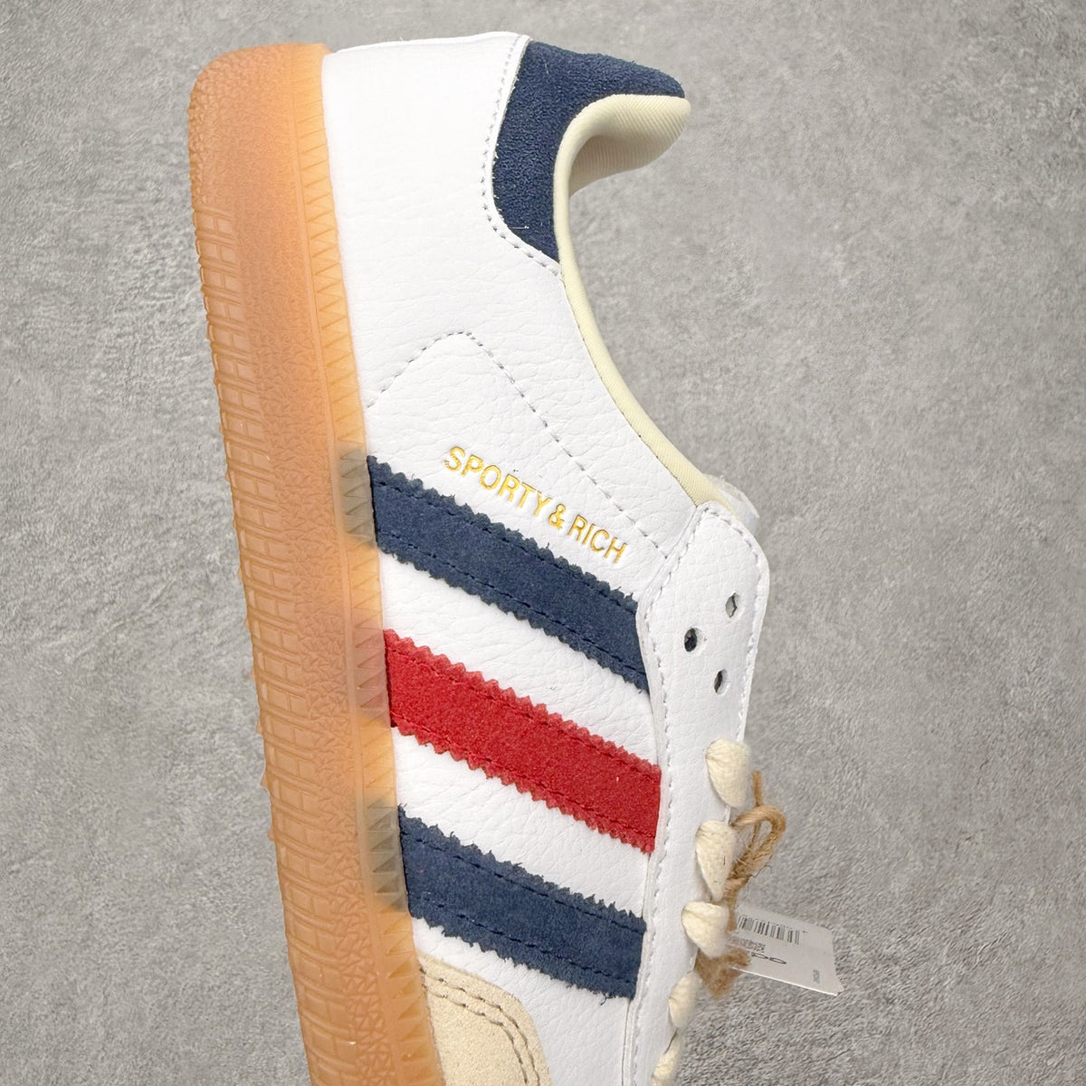 Adidas Samba OG x Sporty & Rich 'USA' - detalhe