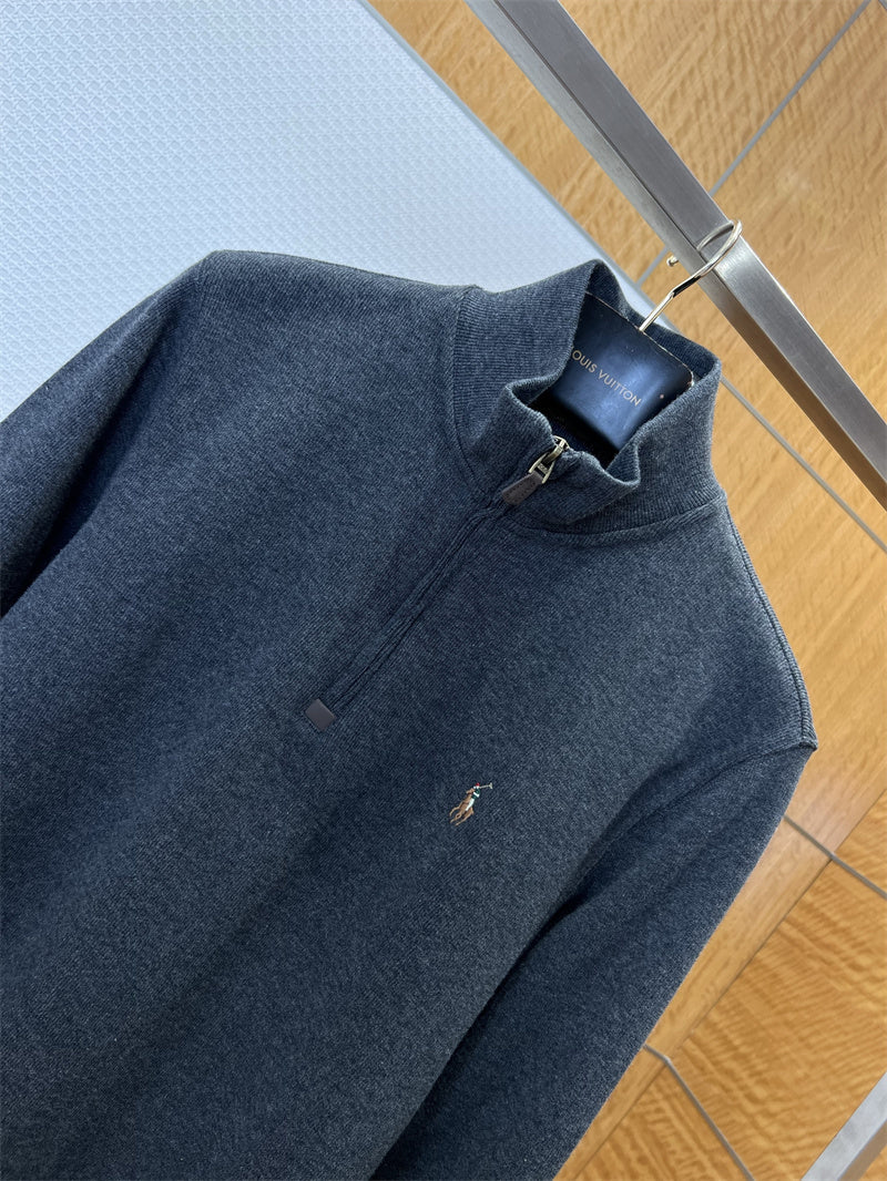 Suéter Gola Alta Meio Zíper Polo Ralph Lauren