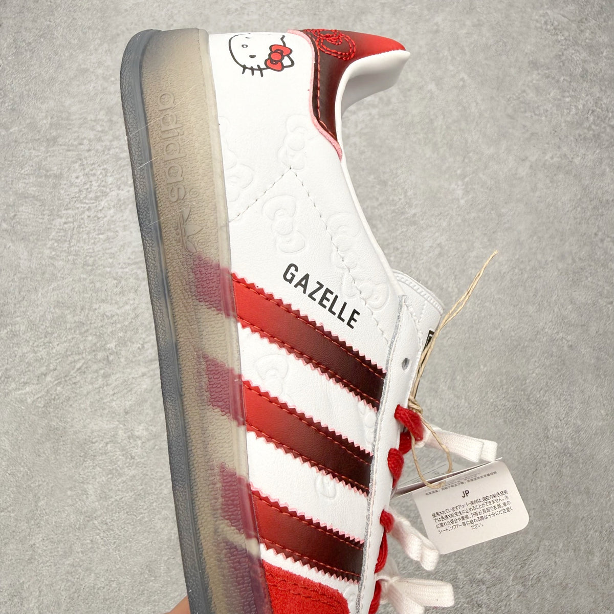 Adidas x Hello Kitty 'Gazelle Indoor 50th Anniversary' Cloud White / Red / Core Black