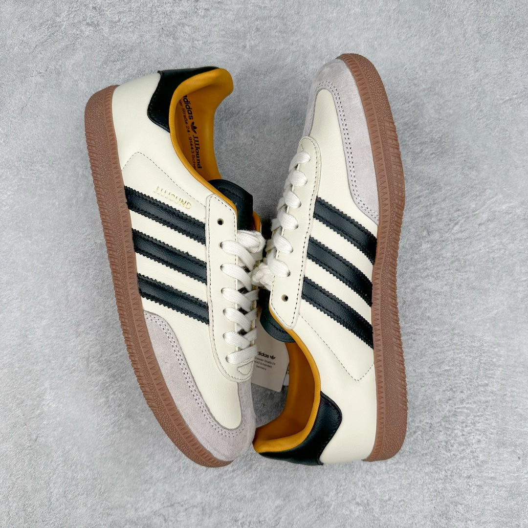 Adidas x JJJJound Samba OG Off White - par em ângulo