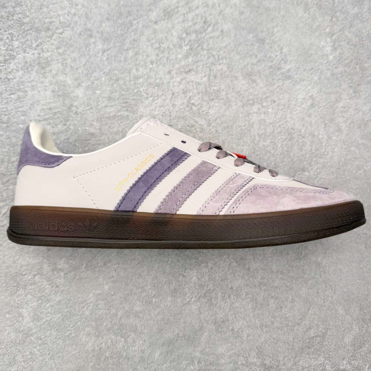 Adidas x Kith Classics Gazelle Indoor Ash Purple Ice Purple Gum - lateral
