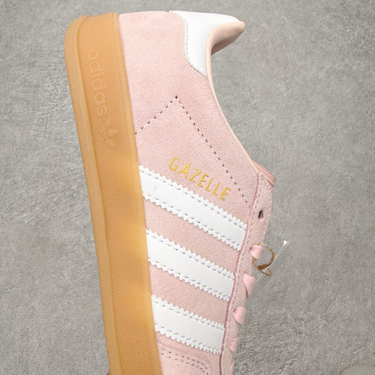 Adidas Gazelle Indoor Sandy Pink Cloud White Gum - detalhe