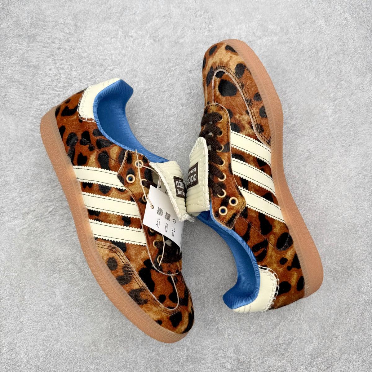 Adidas x Wales Bonner 'Samba Pony Leopard' Dark Brown / Cream White - foto 4