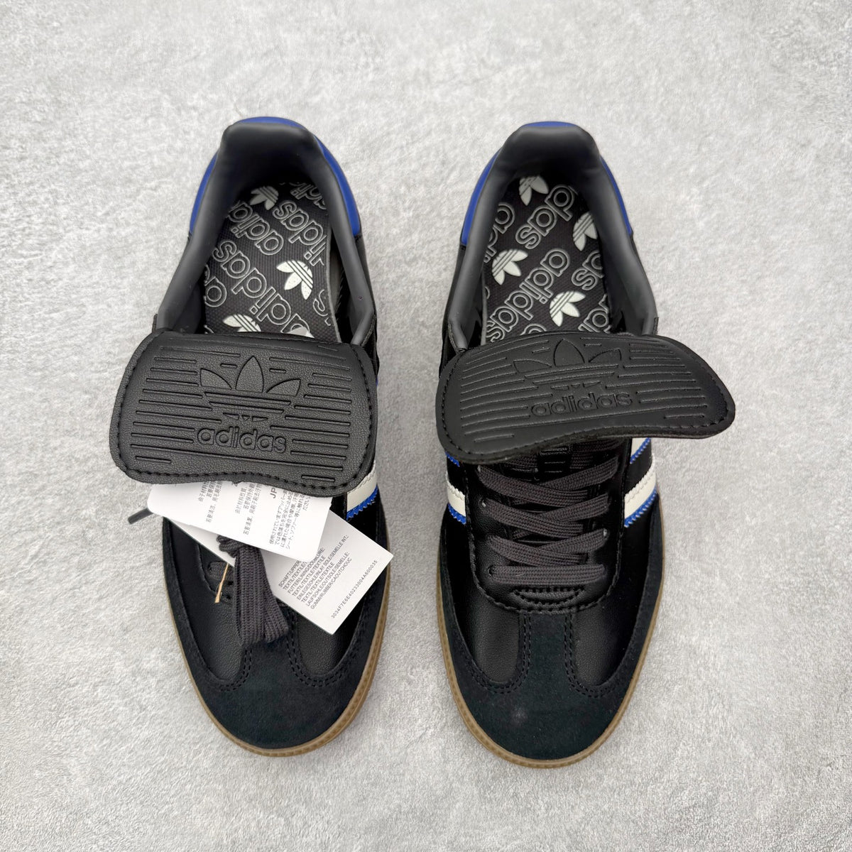 Adidas Samba LT Core Black Lucid Blue vista superior