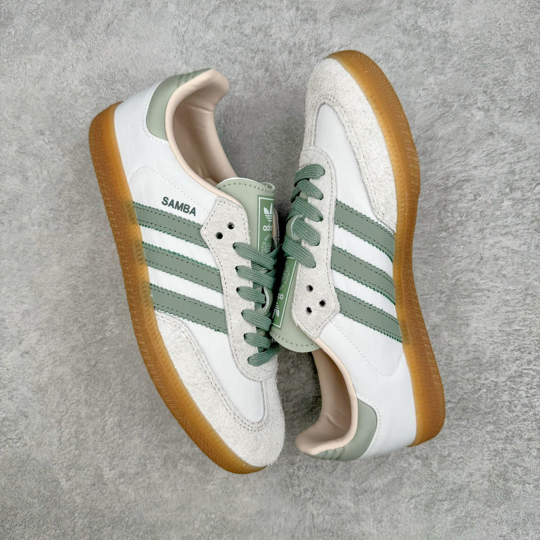 Adidas Samba OG Cloud White Silver Green Putty Mauve - par
