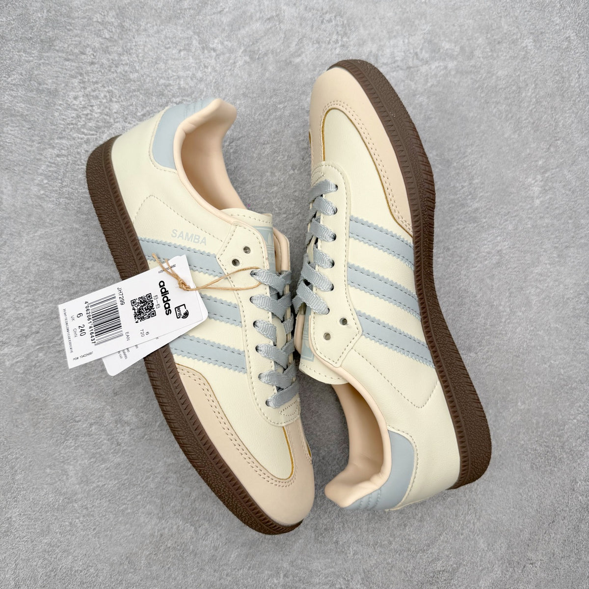 Adidas Samba OG Cream White / Wonder Silver / Sand Strata - par