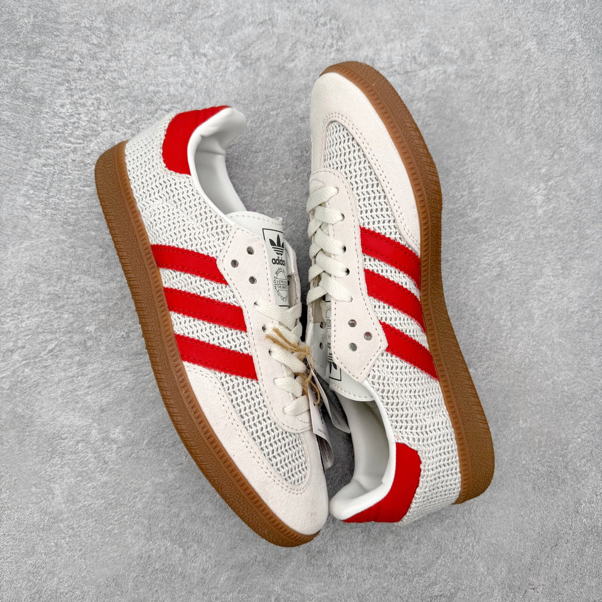 Adidas Samba OG Off White Better Scarlet Gum par