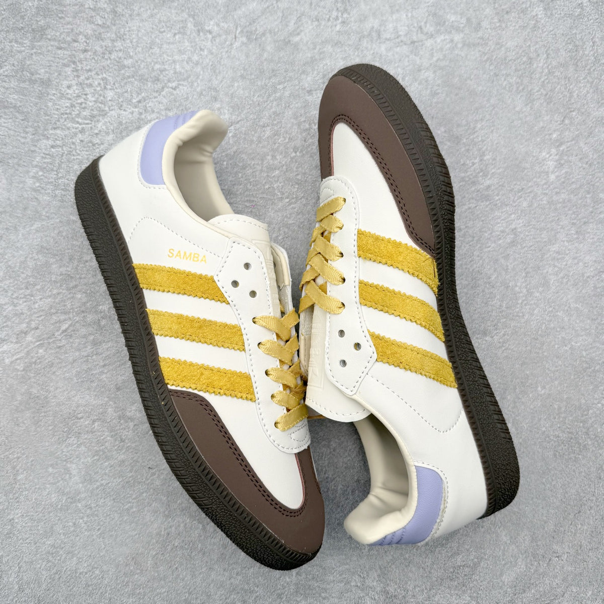 Adidas Samba OG Off White Oat Violet Tone - par