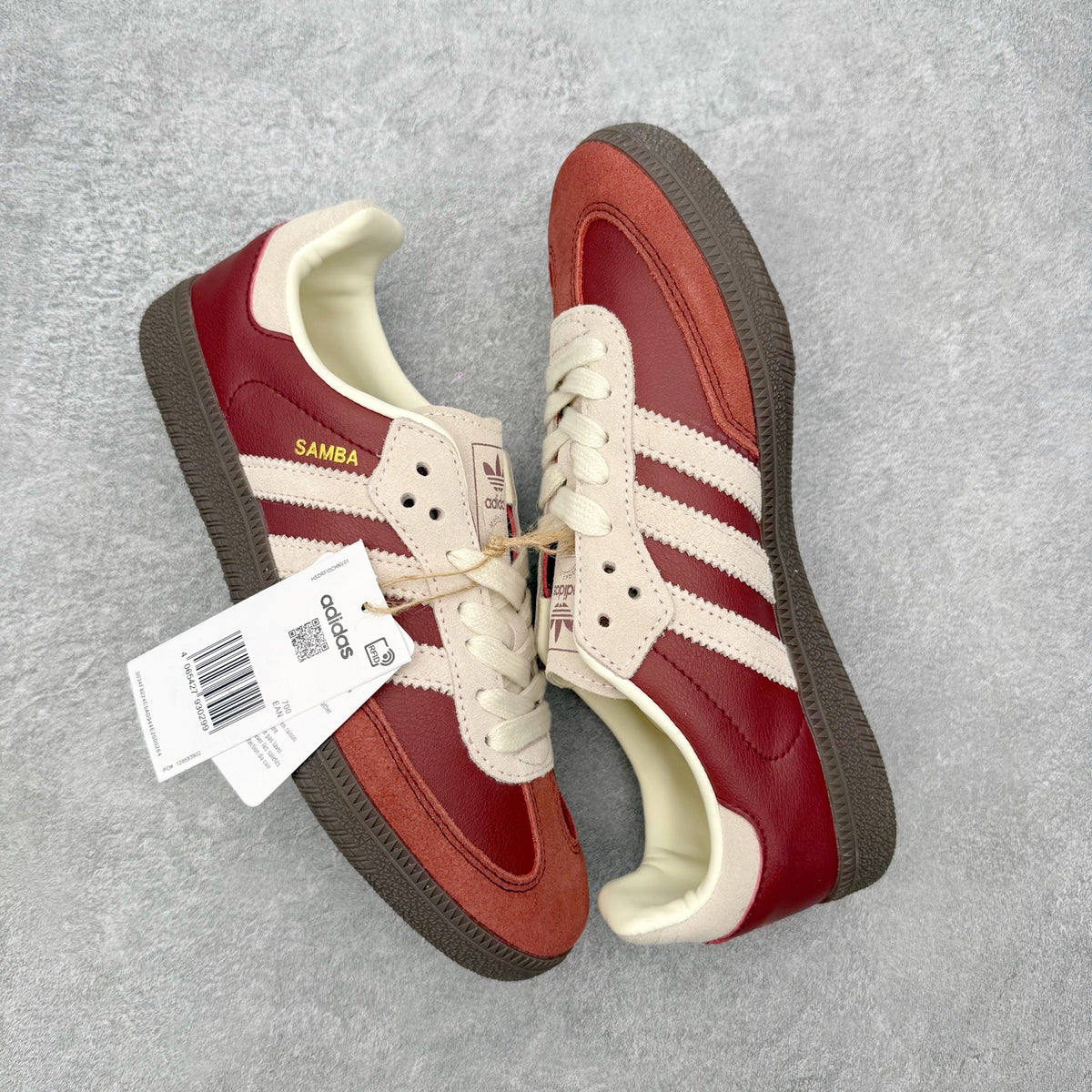 Adidas Samba OG Preloved Ruby / Cream White / Gum - par