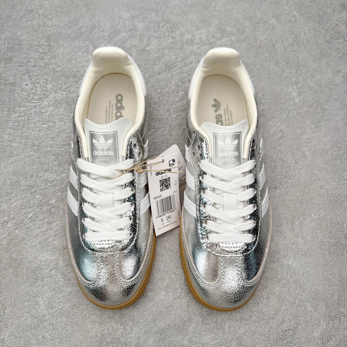 Adidas Samba OG Silver Metallic - vista superior