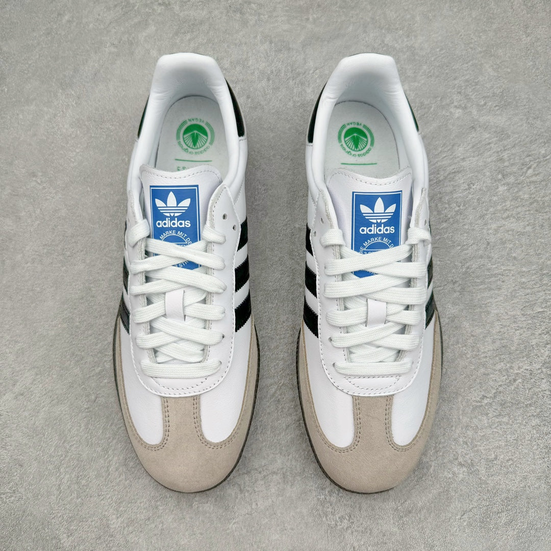 Adidas Samba Vegan Cloud White Core Black Gum - vista superior