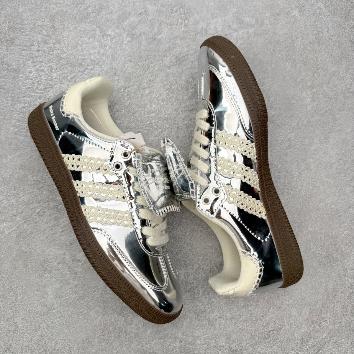 Adidas x Wales Bonner Samba Silver Metallic - par