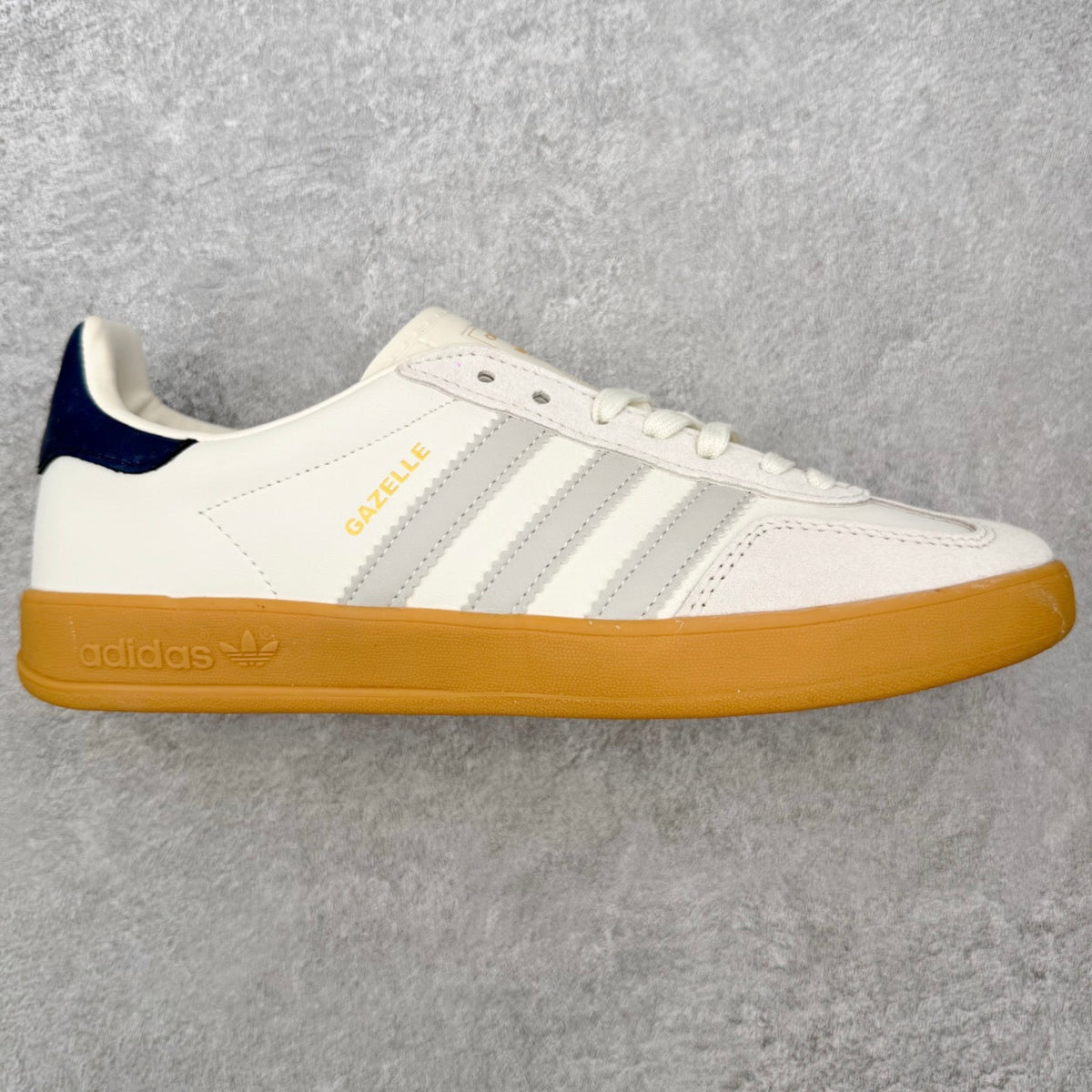 Adidas Gazelle Cloud White Semi Blue Burst Night Indigo - lateral