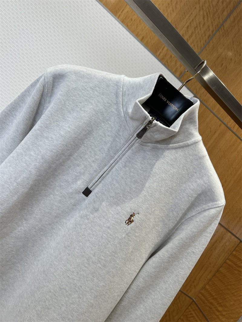 Suéter Gola Alta Meio Zíper Polo Ralph Lauren