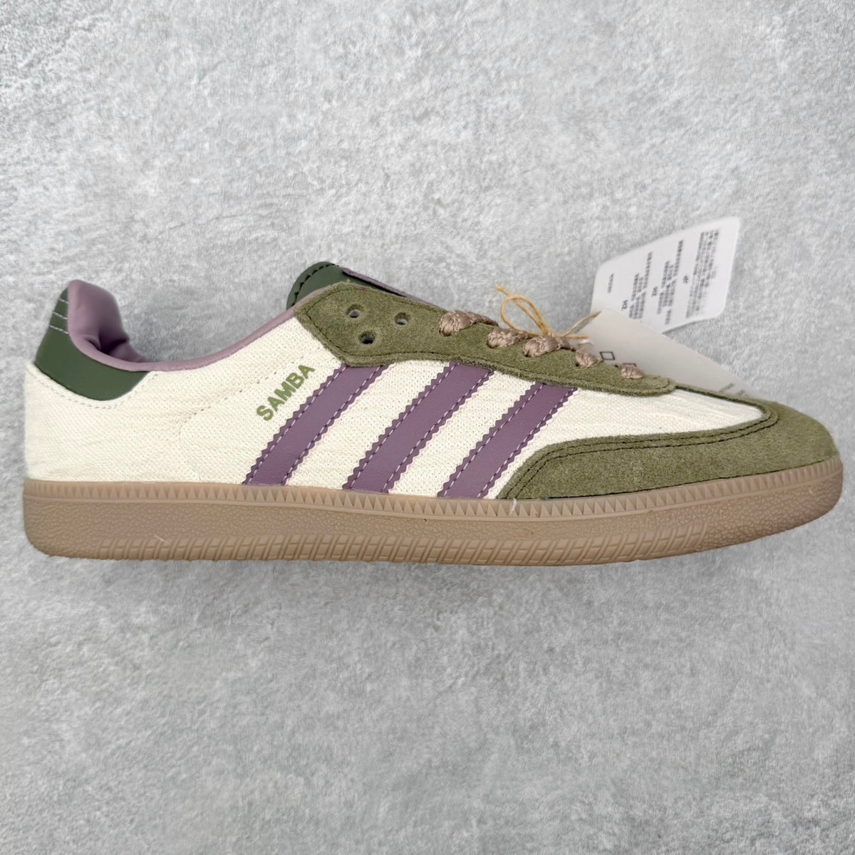 Adidas Samba OG 'Legacy Purple Olive Strata' - lateral