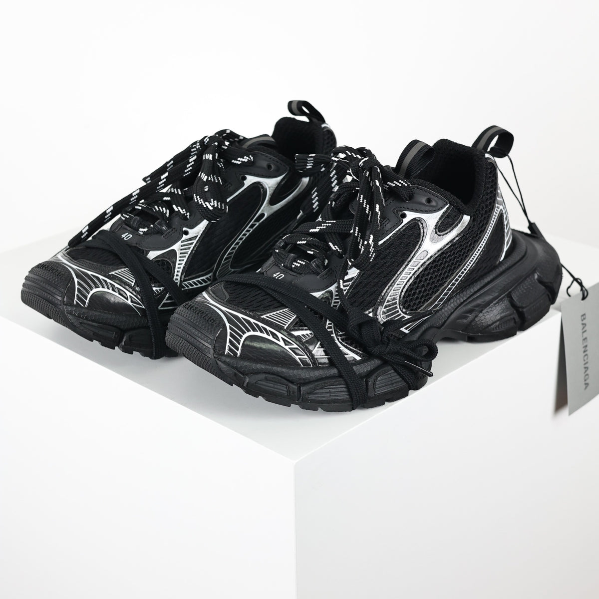 Balenciaga 3XL Extreme Laces B - par em vista diagonal