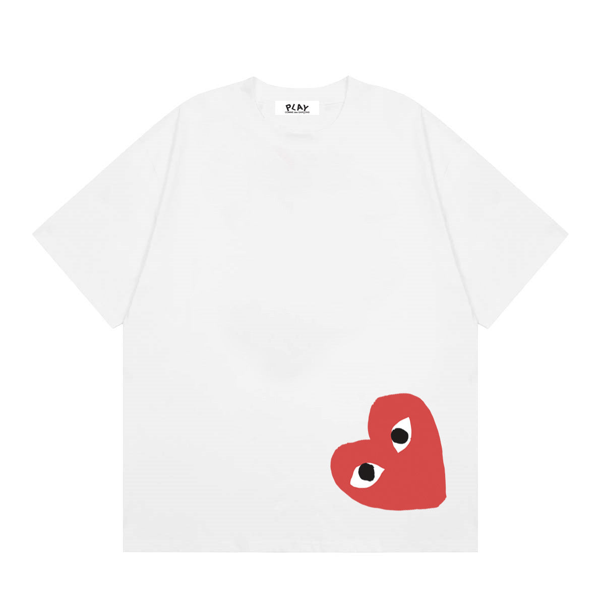 Comme des Garçons PLAY Big Heart branco - frente