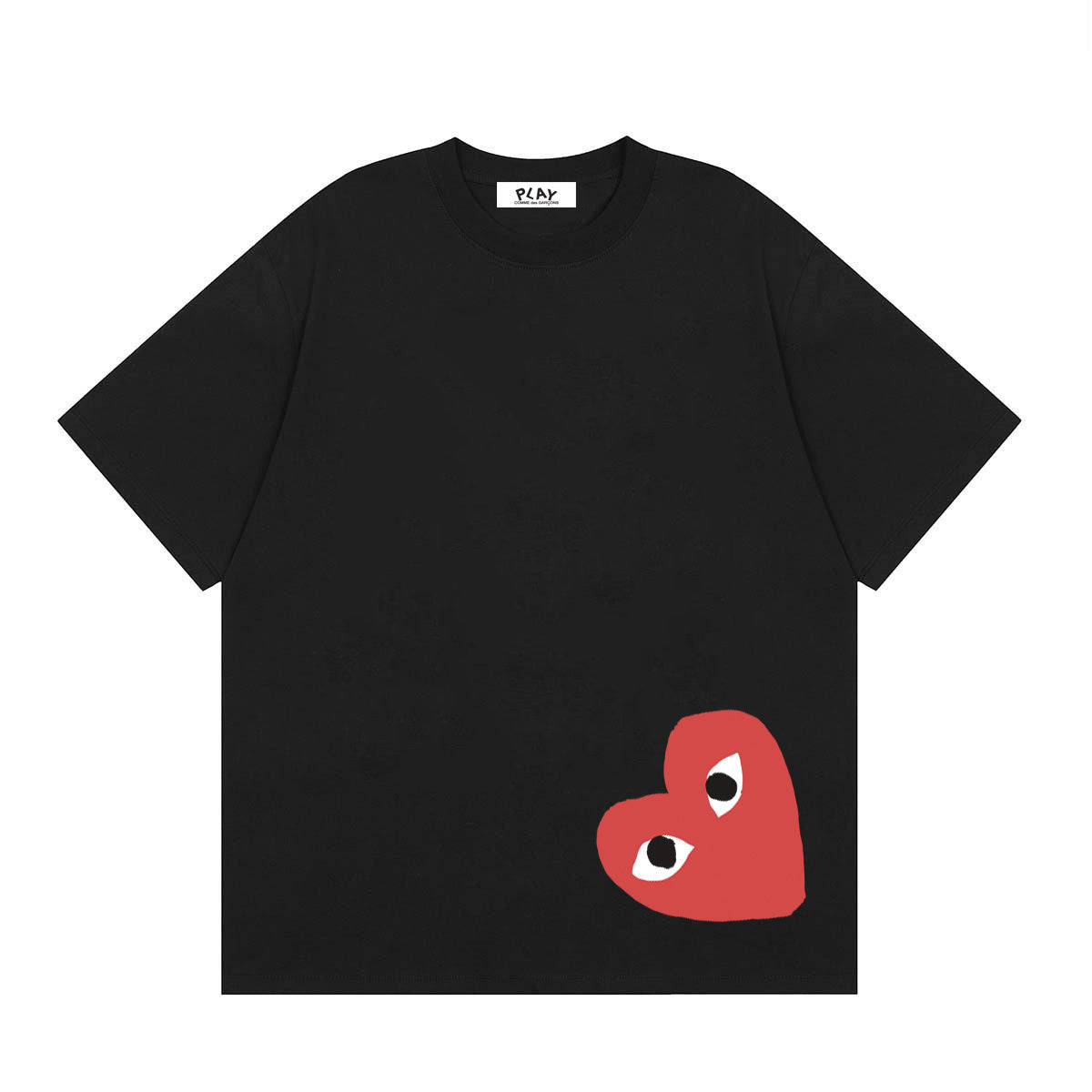 Comme des Garçons PLAY Big Heart preto - frente
