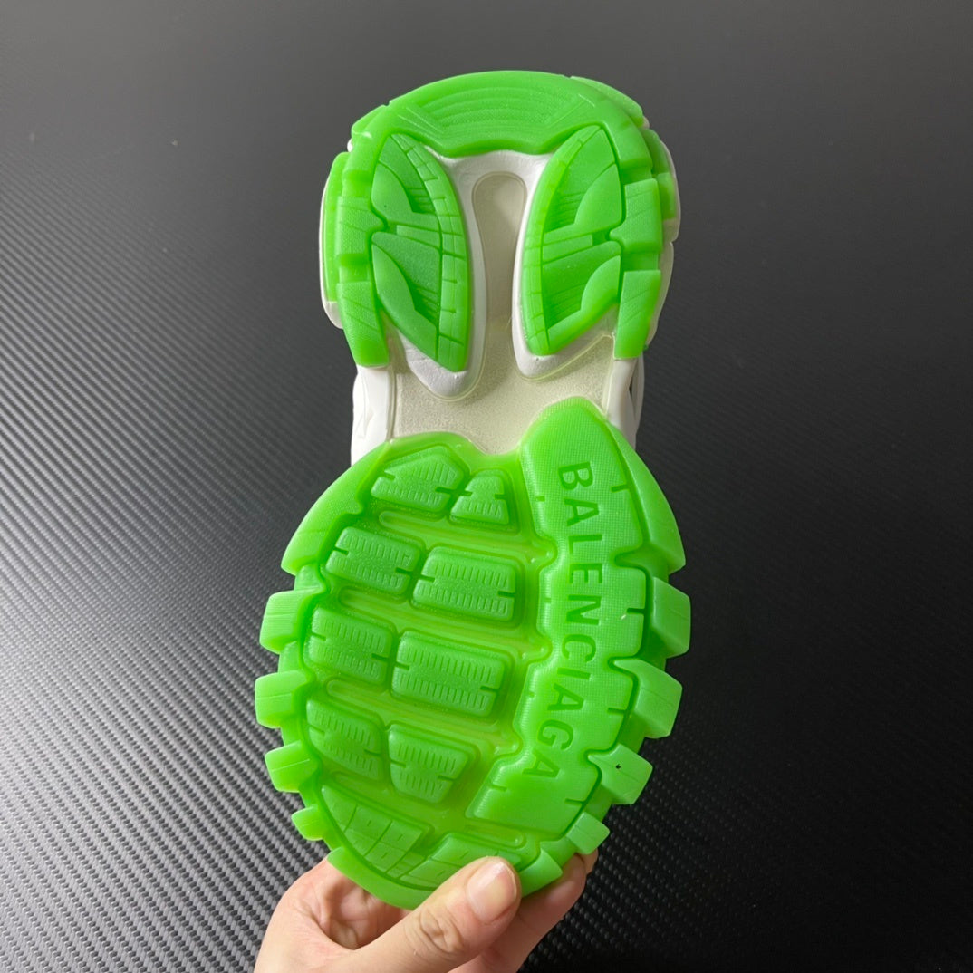 Balenciaga Track.2 Open branco e verde - sola