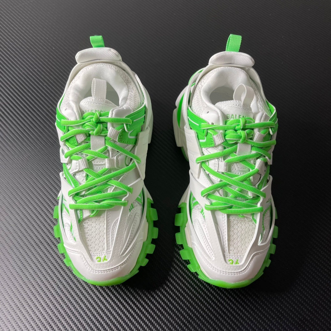 Balenciaga Track.2 Open branco e verde - vista principal