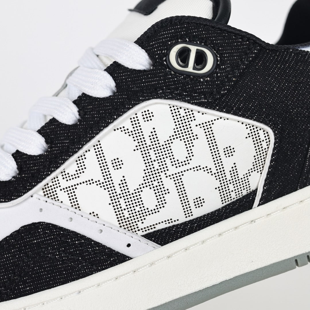 Dior B27 Uptown preto e branco - detalhe lateral
