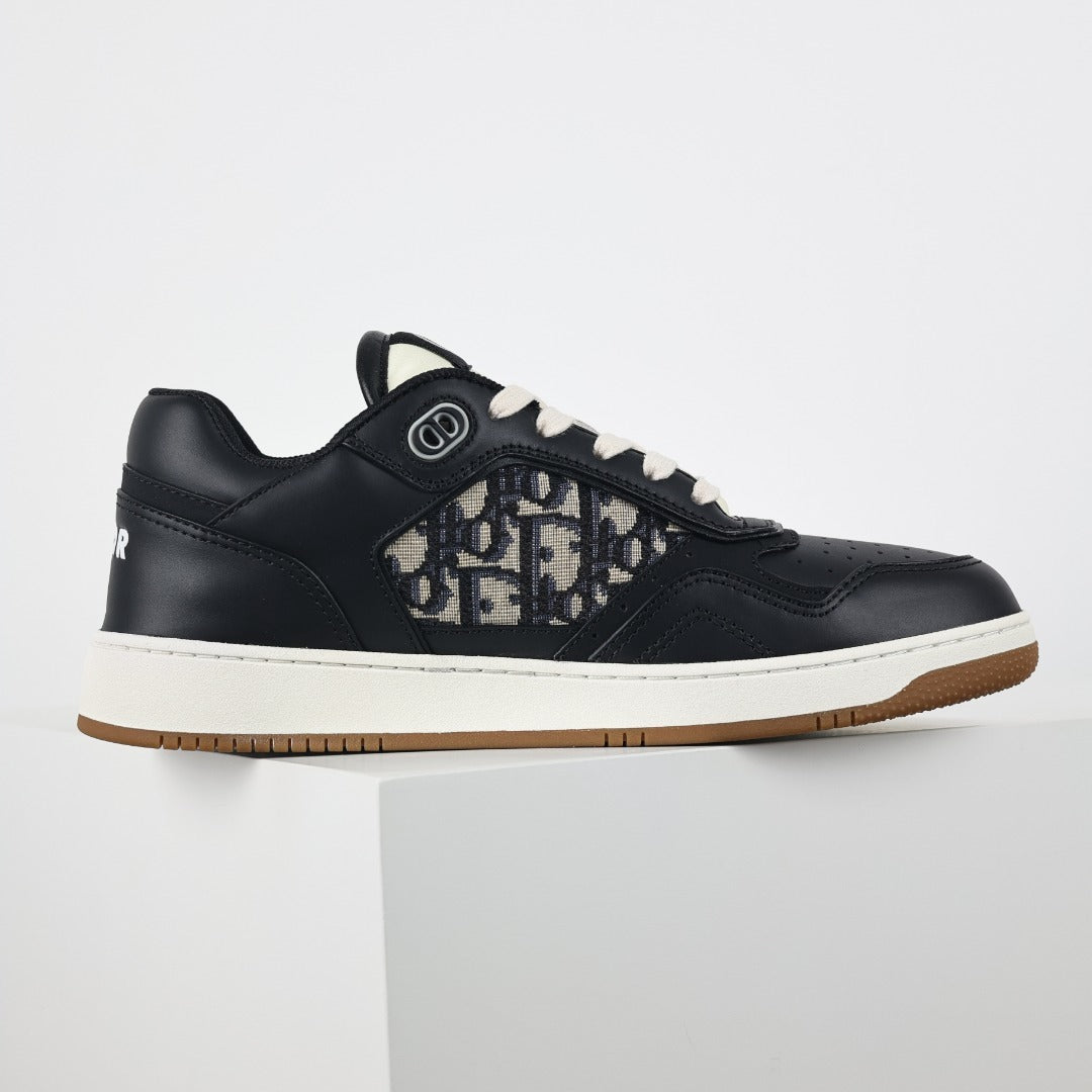 Dior B27 Uptown preto com Dior Oblique - vista lateral
