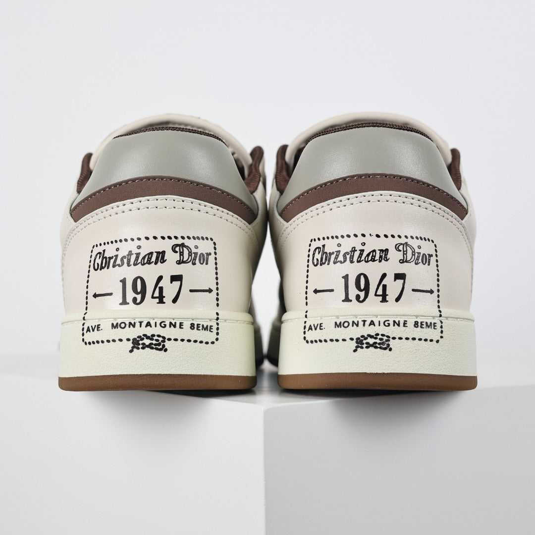 Dior B27 Uptown creme e marrom - vista traseira