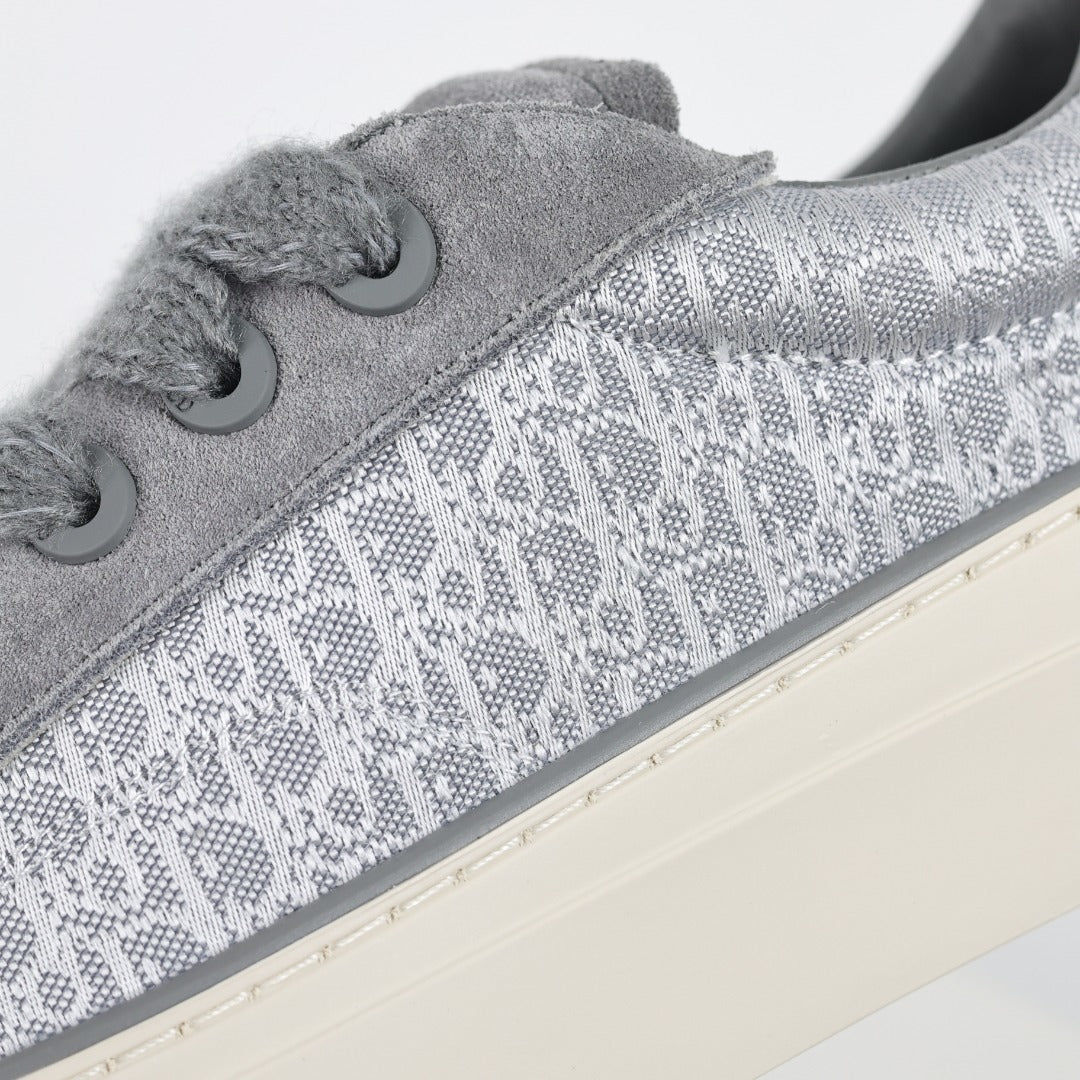 Dior B33 Spin Limited Edition cinza com Dior Oblique - detalhe dos materiais