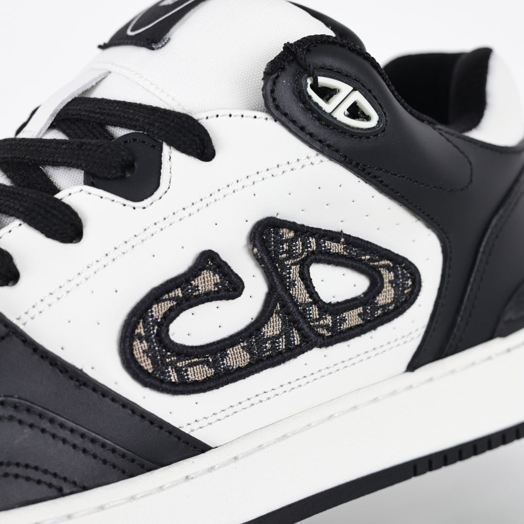 Dior B57 preto e branco - detalhe lateral