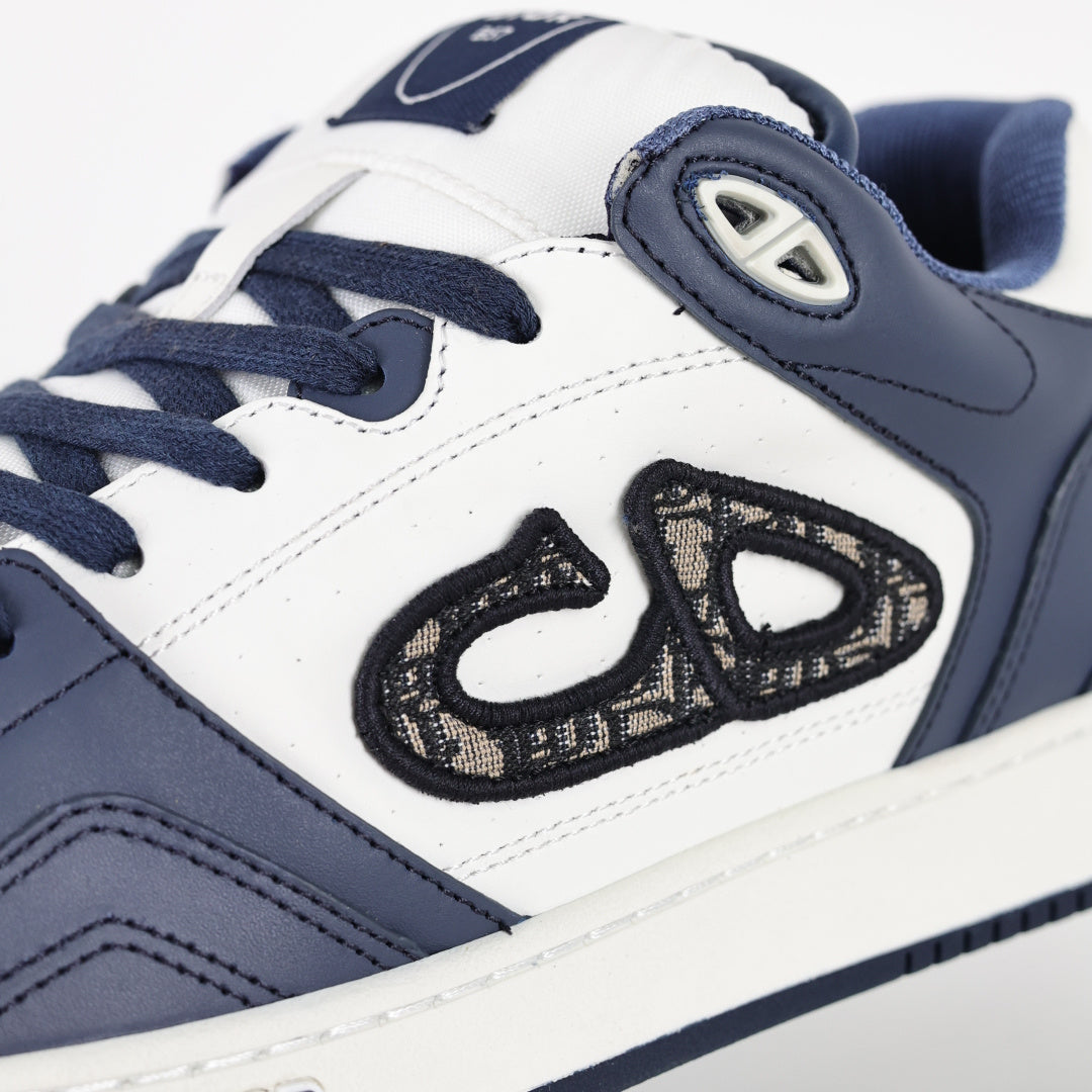 Dior B57 azul-marinho e branco - detalhe lateral