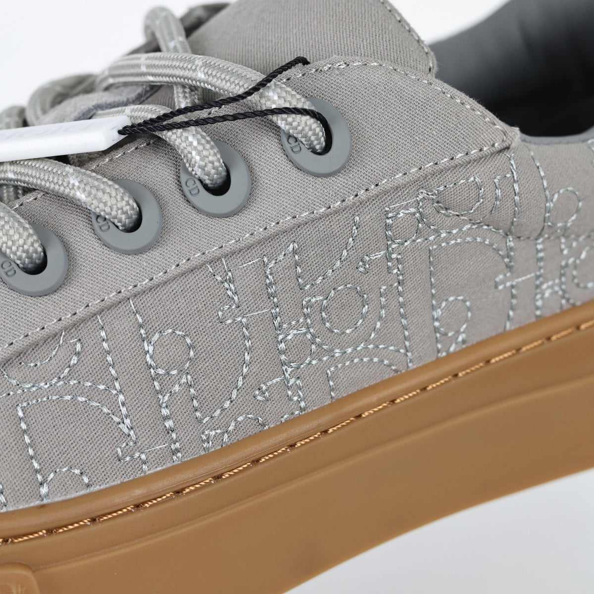 Dior x Stone Island B33 cinza e gum - detalhe