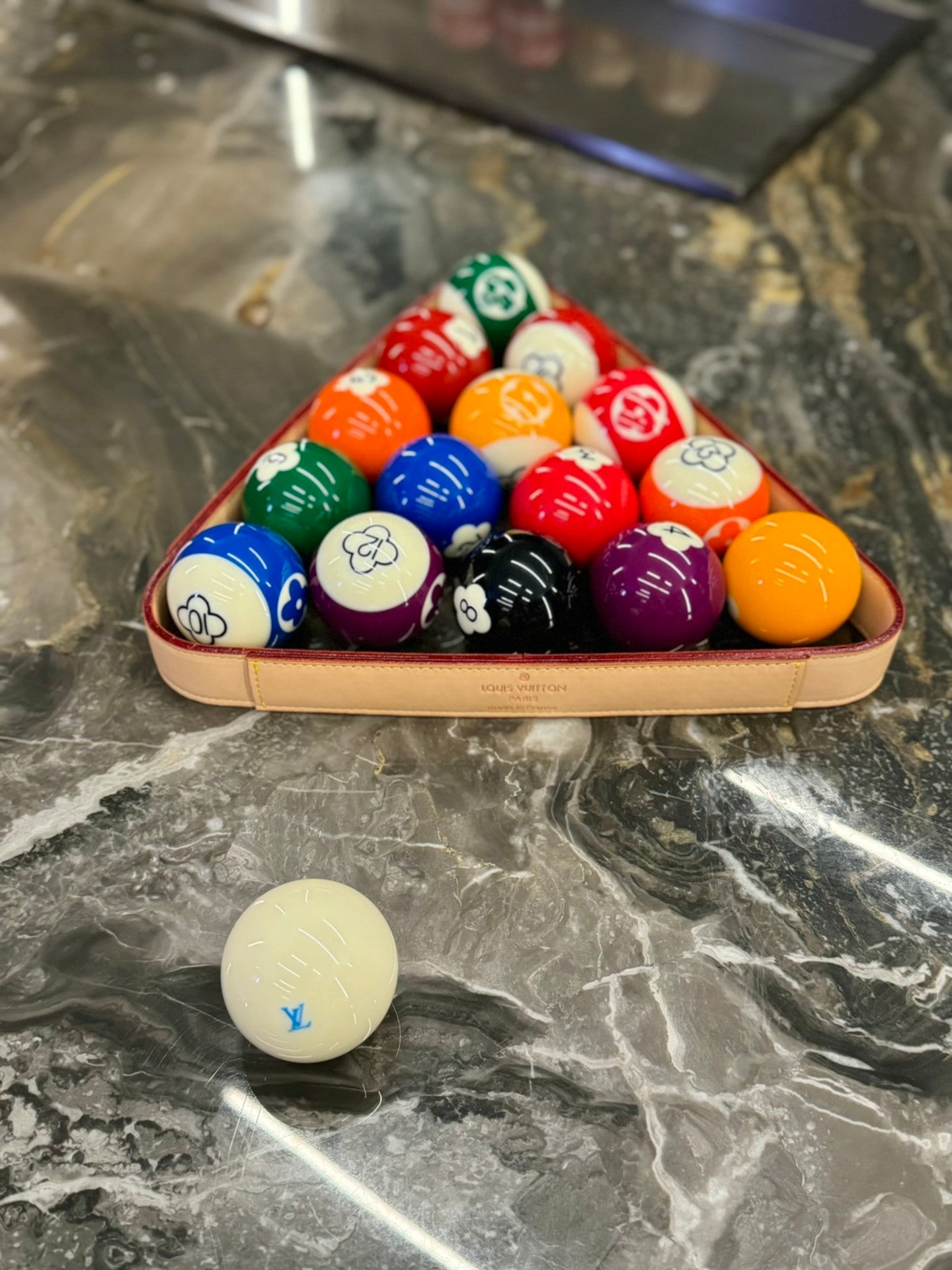 LOUIS VUITTON 'Monogram Billiard Balls Set'