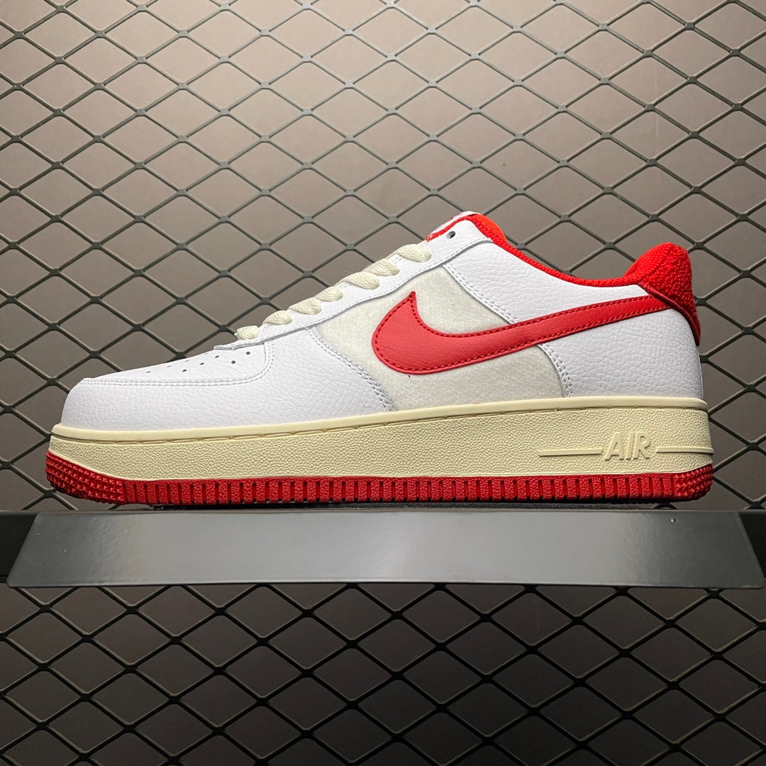 Nike Air Force 1 '07 LV8 White Gym Red Sail