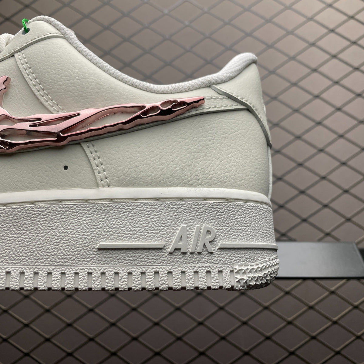 Nike Air Force 1 '07 Rose Gold Skeleton detail