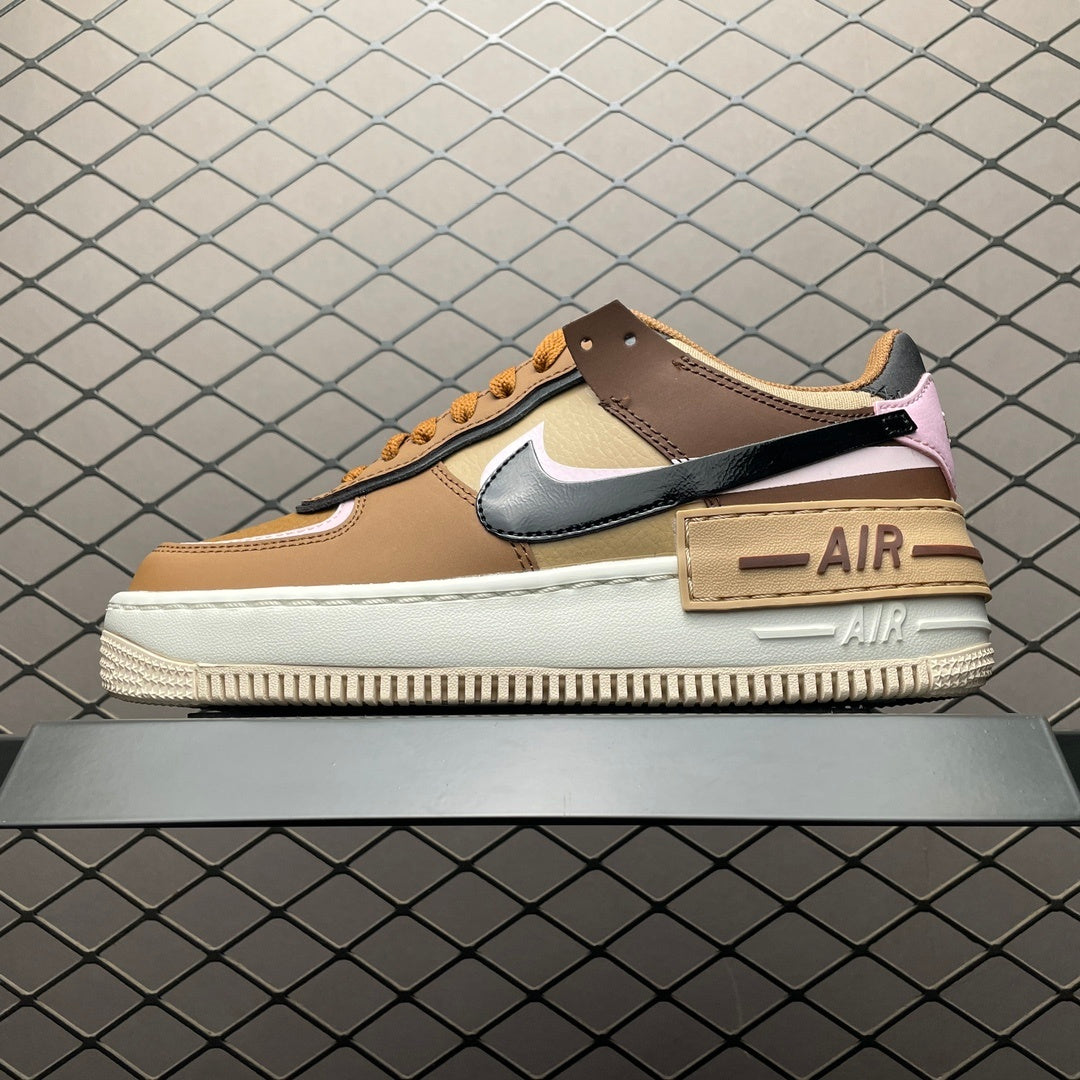 Nike Air Force 1 Shadow Brown Pink - detalhe