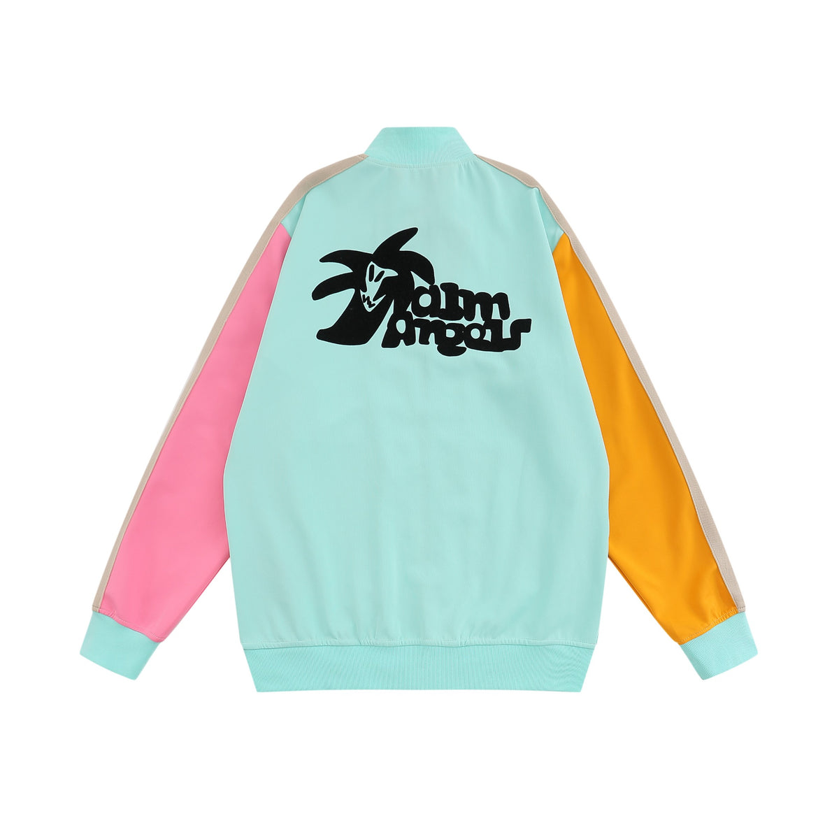 Palm Angels Colourblock Logo-Print Track Multicolor