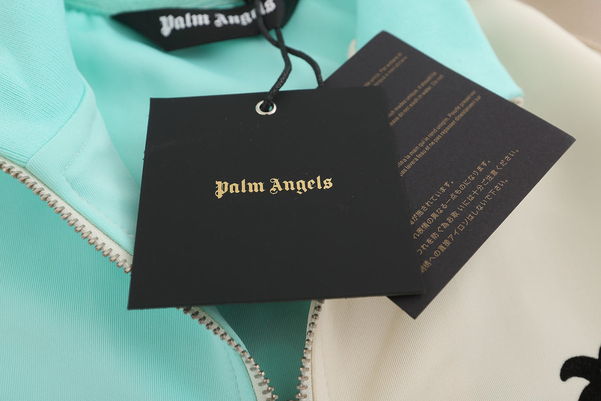 Palm Angels Colourblock Logo-Print Track Multicolor