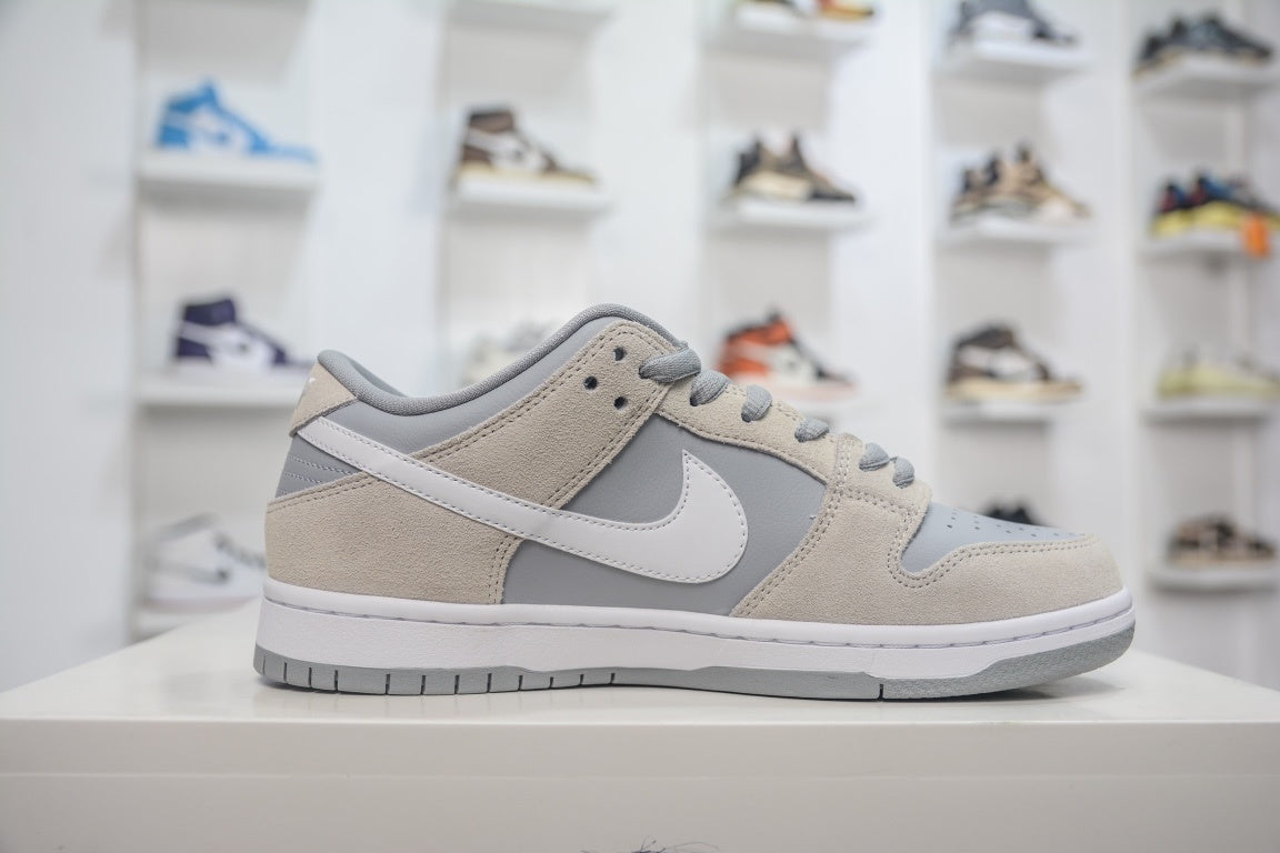 NIKE SB DUNK LOW PRO SUMMIT WHITE WOLF GREY - lateral