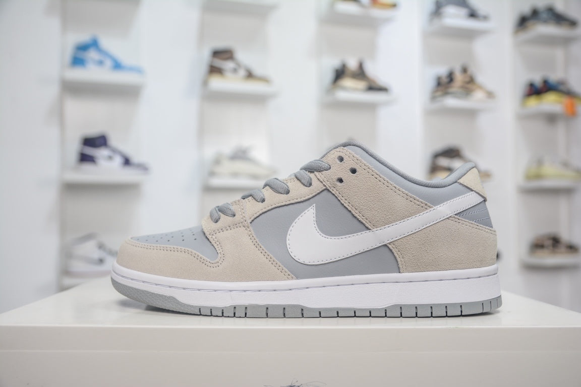 NIKE SB DUNK LOW PRO SUMMIT WHITE WOLF GREY - lateral oposta