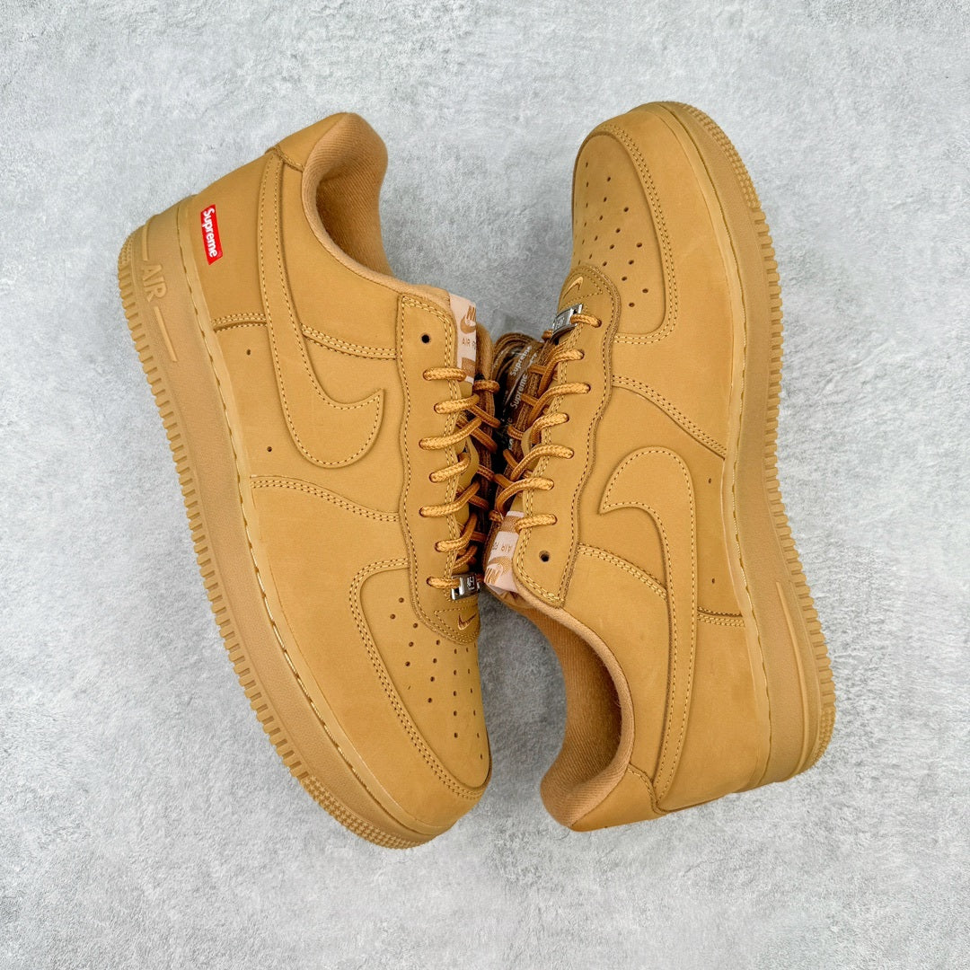 SUPREME x NIKE AIR FORCE 1 LOW SP BOX LOGO WHEAT - par