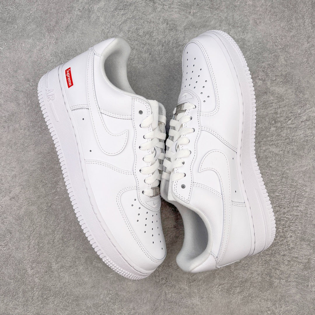 SUPREME x NIKE AIR FORCE 1 LOW BOX LOGO WHITE - par