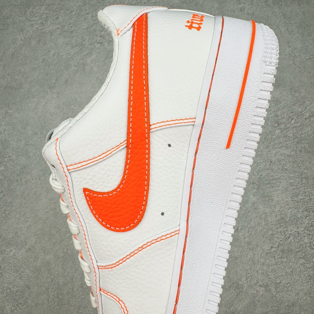 VLONE x Nike Air Force 1 Low White Total Orange - lateral